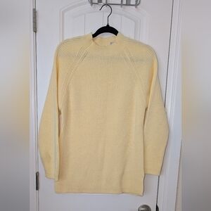 VTG Butter Yellow Mockneck Sweater M